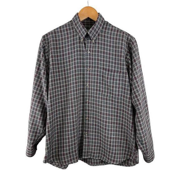 Rodolfo Valentino Other - Rodolfo Valentino Collection Plaid Long Sleeve Button Down Men's Shirt 14 1/2